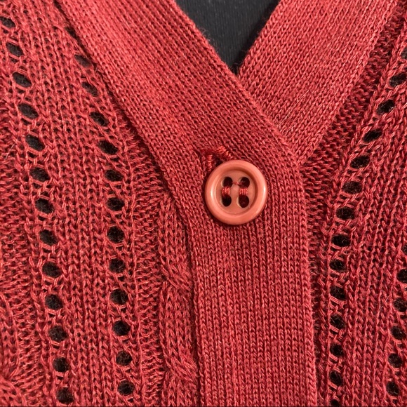 Act III Pointelle Knit Cardigan - Picture 4 of 12